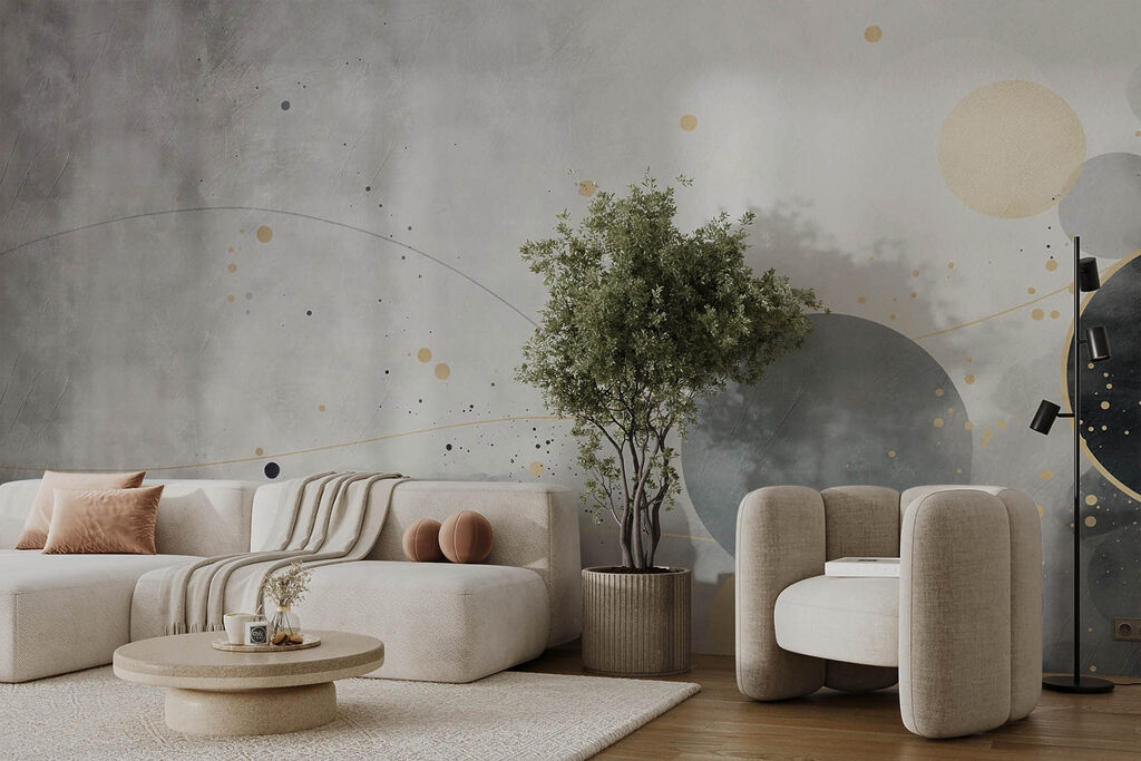 Circles on Weathered Plaster — interior 3