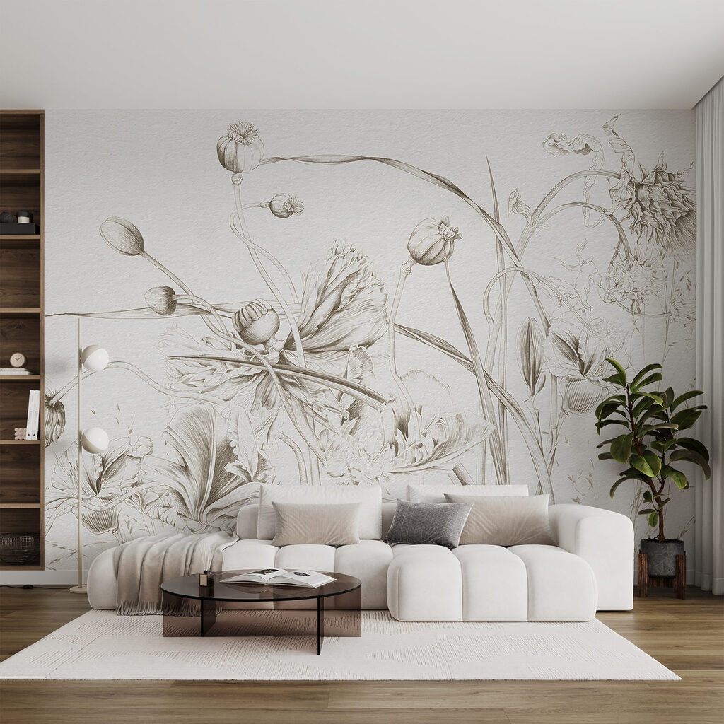 Wildflower Field Notes in an interior