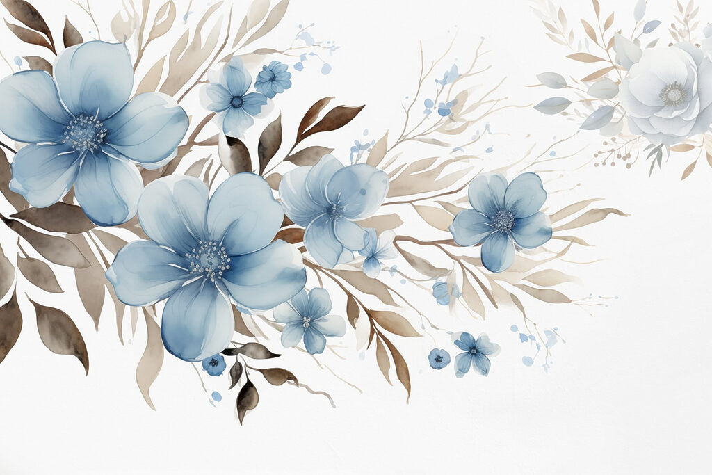 Blossom and Gilded Leaves — full design