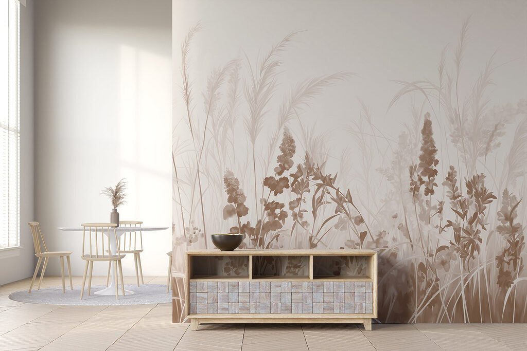 Dried Meadow Border in an interior