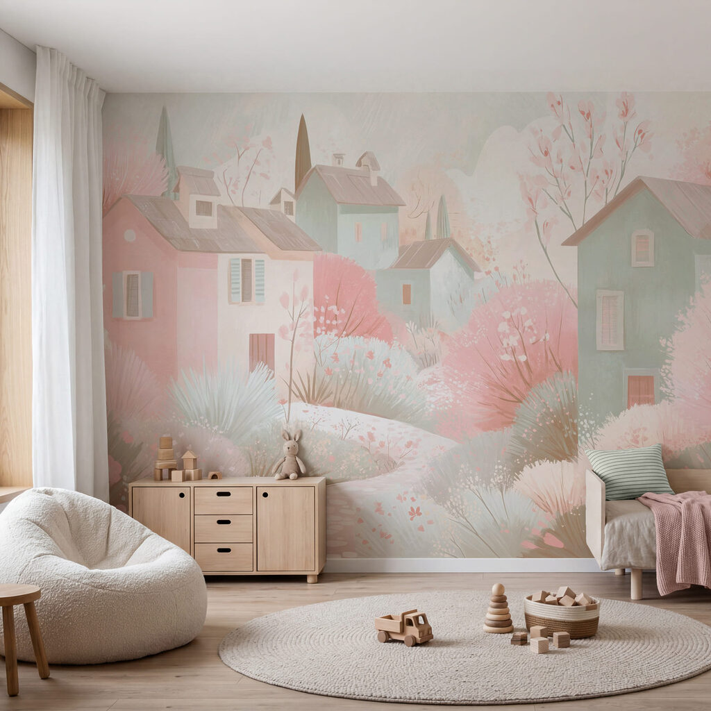 Storybook Village in an interior