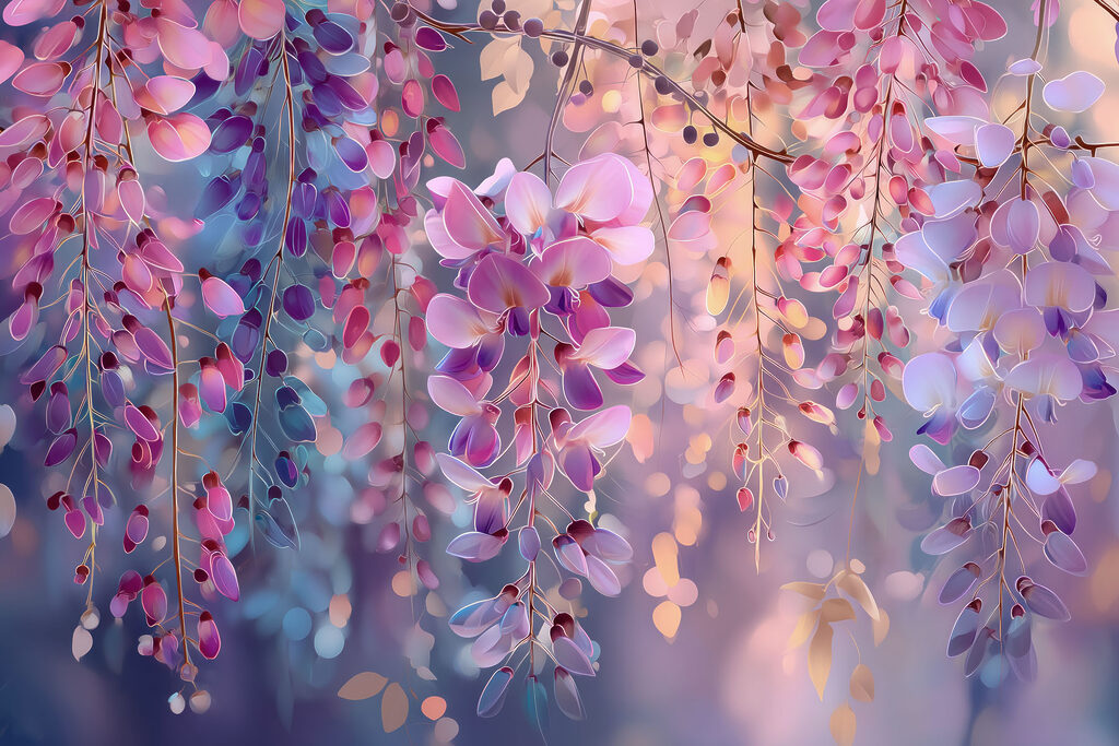 Wisteria Glow — full design