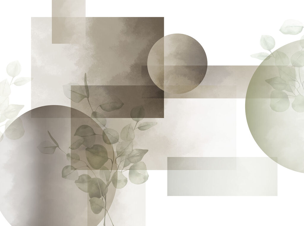Geometric Botanical Layers — full design
